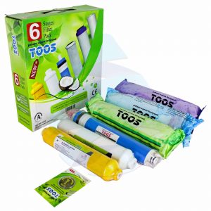 پک فیلتر تصفیه آب خانگی توس مجموعه 6 عددی TOOS